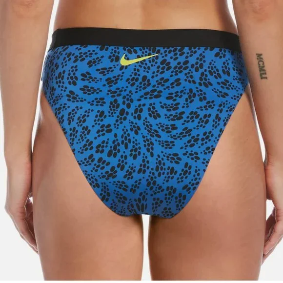 NIKE Swim Party Dots Bikini Bottom NESSC268-442 Pacific Blue Women - Picture 3 of 5